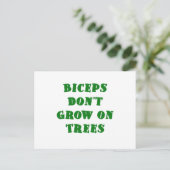 Biceps dont Grow on Trees Postkarte (Stehend Vorderseite)