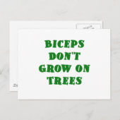 Biceps dont Grow on Trees Postkarte (Vorne/Hinten)