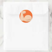 Biceps Emoji Runder Aufkleber (Tasche)