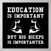 Biceps Wichtig Poster (Vorne)