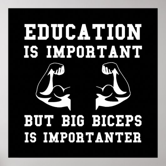 Biceps Wichtig Poster (Vorne)