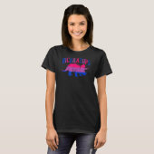 Biceratops Triceratops Dinosaurier Bisexual Pride  T-Shirt (Vorne ganz)