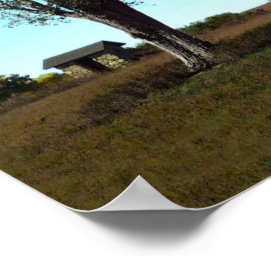 Bichet One Room School House, Kansas Poster (Ecke)