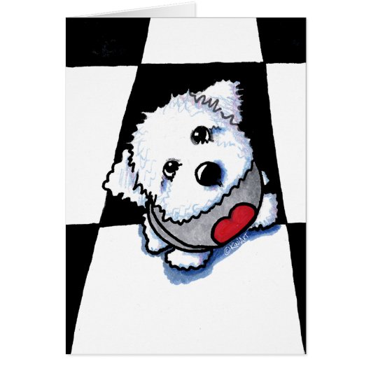 Bichon Baby Note Card (Vorne)