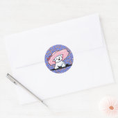 Bichon Bell auf Cherry Blossoms Sticker (Umschlag)