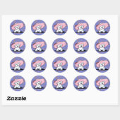 Bichon Bell auf Cherry Blossoms Sticker (Blatt)