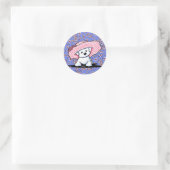 Bichon Bell auf Cherry Blossoms Sticker (Tasche)