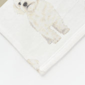 Bichon Bolognese Havanese Maltese Coton Havapoo Fleecedecke (Ecke)
