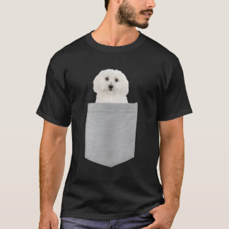 Bichon brennt in der Tasche T-Shirt