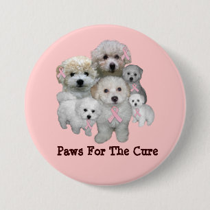 Bichon Brustkrebs-Knopf Button