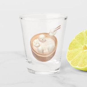 Bichon-Dampfnudeln: Süße Xiao-Long-Bao-Dim-Sum-Kun Schnapsglas