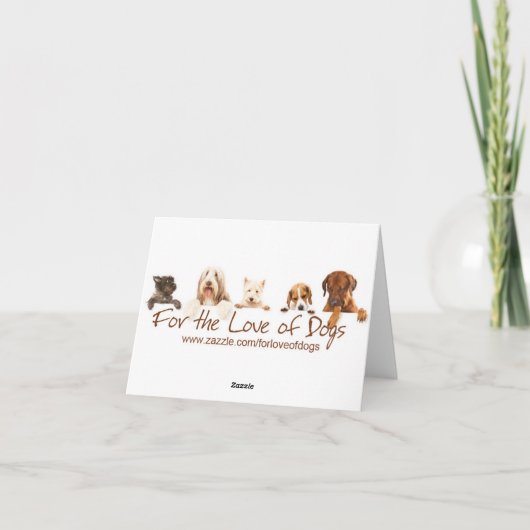 Bichon Danke-Card Dankeskarte (Rückseite)