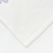 Bichon Dog Mama Floral Fleecedecke (Ecke)