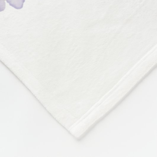 Bichon Dog Mama Floral Fleecedecke (Ecke)