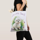 Bichon Dog Mama Floral Tasche (Von Nahem)