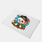 Bichon Dog Pirate Fußmatte (Schrägansicht)
