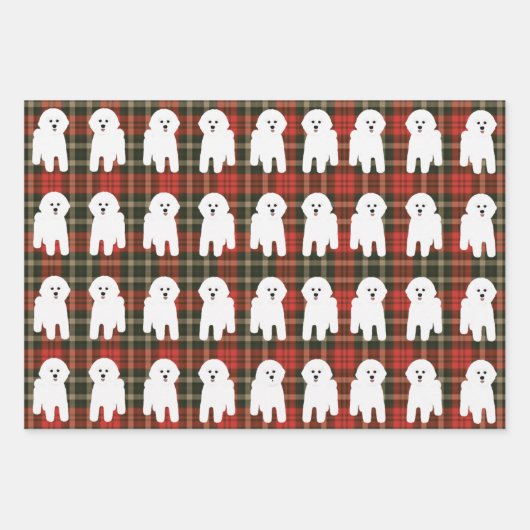 Bichon Fire Wrapping Paper Sheets Geschenkpapier Set (Vorderseite 2)