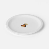 Bichon Fris � Halloween Vampire Pup mit Pumpkin Ba Pappteller (Schrägansicht)