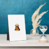 Bichon Fris� Halloween Vampire Pup with Pumpkin Ba Fotoplatte (Seite)