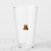 Bichon Fris� Halloween Vampire Pup with Pumpkin Ba Glas (Vorderseite)