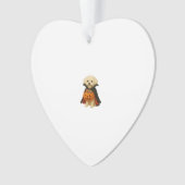 Bichon Fris� Halloween Vampire Pup with Pumpkin Ba Ornament (Vorderseite)