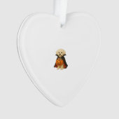 Bichon Fris� Halloween Vampire Pup with Pumpkin Ba Ornament (Vorderseite)