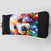 Bichon Frise 1 Golf Head Cover Headcover (Vorderseite)