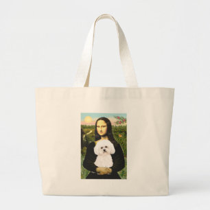 Bichon Frise 2R - Mona Lisa Jumbo Stoffbeutel