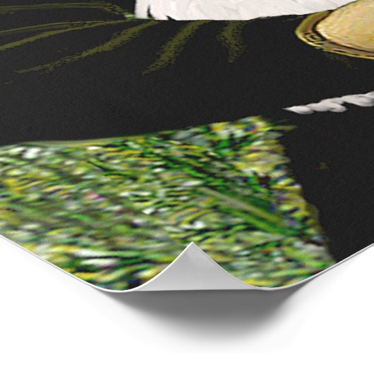 Bichon Frise 2R - Mona Lisa Poster (Ecke)