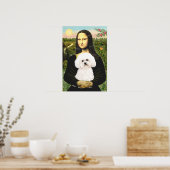 Bichon Frise 2R - Mona Lisa Poster (Küche)