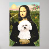 Bichon Frise 2R - Mona Lisa Poster (Vorne)