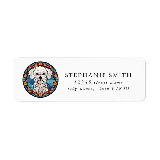 Bichon Frise Address Labels (Vorne)
