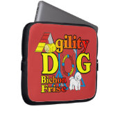 Bichon Frise Agility Laptopschutzhülle (Vorne Rechts)