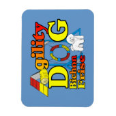 Bichon Frise Agility Magnet (Vertikal)