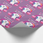 Bichon Frise alles- Gute zum GeburtstagPackpapier Geschenkpapier (Ecke)