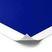 Bichon Frise American Flag Poster (Ecke)