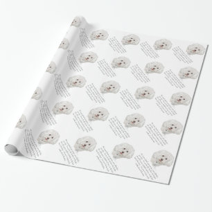 Bichon Frise Andenken WEIBLICH Geschenkpapier