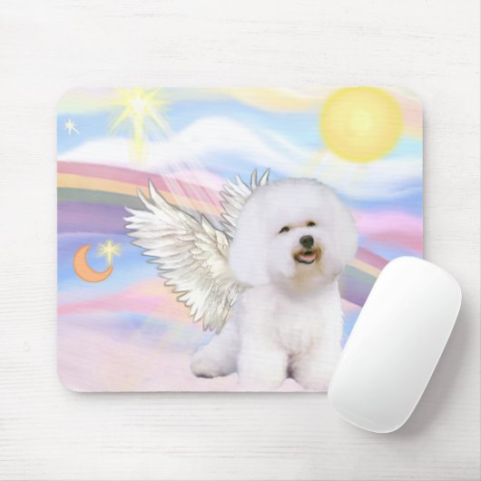 Bichon Frise Angel Mousepad (Mit Mouse)