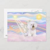 Bichon Frise Angel Postkarte (Vorne/Hinten)