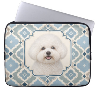 Bichon Frise Art Deco Laptop-Hülle Laptopschutzhülle