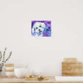 Bichon Frise Art Wall DRINT Poster (Küche)