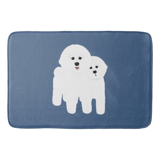 Bichon Frise Bathmat Badematte (Vorderseite)