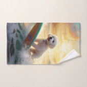 Bichon Frise Beach Surfmalerei Badhandtuch Set (Handtuch)