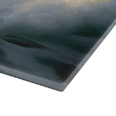 Bichon Frise Beach Surfmalerei Schneidebrett (Ecke)