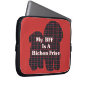 Bichon Frise BESTE FREUNDIN Laptopschutzhülle (Vorne Rechts)