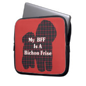 Bichon Frise BESTE FREUNDIN Laptopschutzhülle (Vorderseite Links)