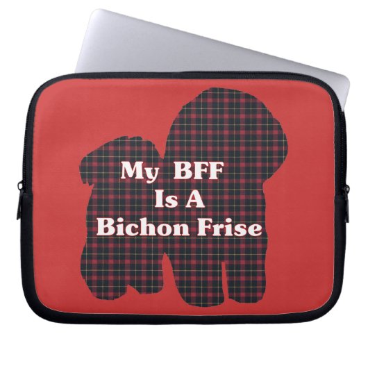 Bichon Frise BESTE FREUNDIN Laptopschutzhülle (Vorderseite)