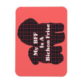 Bichon Frise BESTE FREUNDIN Magnet (Vertikal)