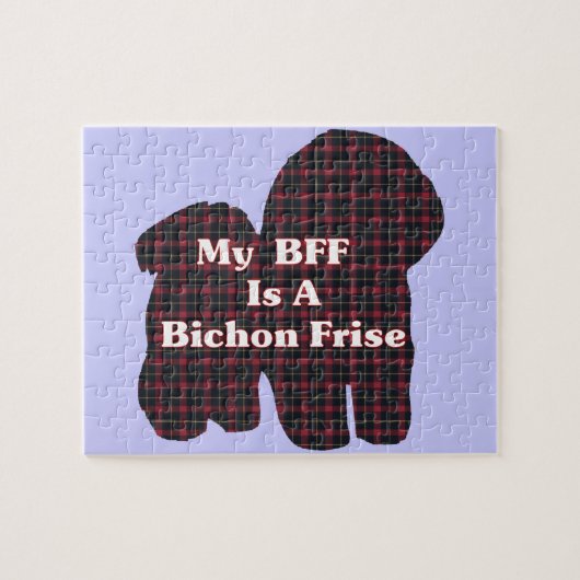 Bichon Frise BESTE FREUNDIN Puzzle (Horizontal)