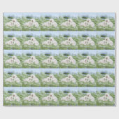 Bichon Frise Bluebonnets Geschenkpapier (Flach)